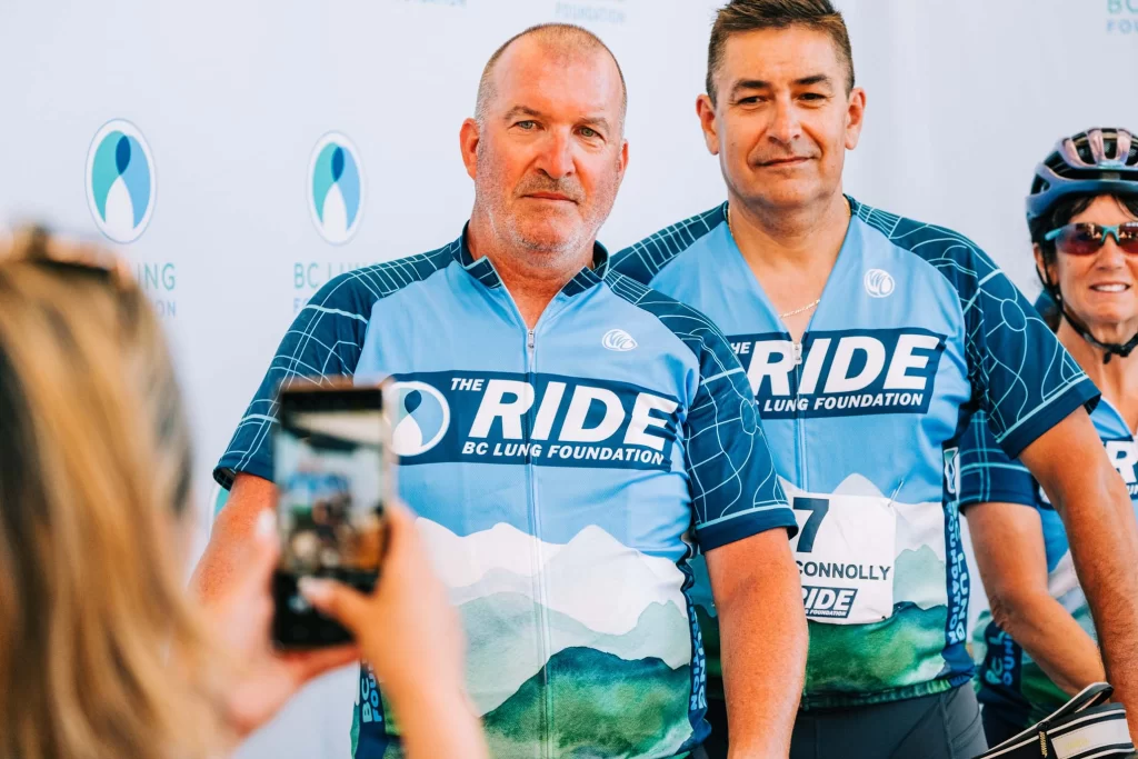 The Ride 2023 Event Participant Riders taking photo